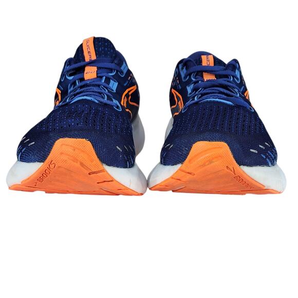 Brooks Glycerin 20 Running Shoe sz 13 Men Blue Orange Low Top Lace Up NO INSOLES - Picture 4 of 12